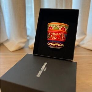 Dolce & Gabbana Casa Fine Porcelain Cup Carretta (2 available, authentic, new)